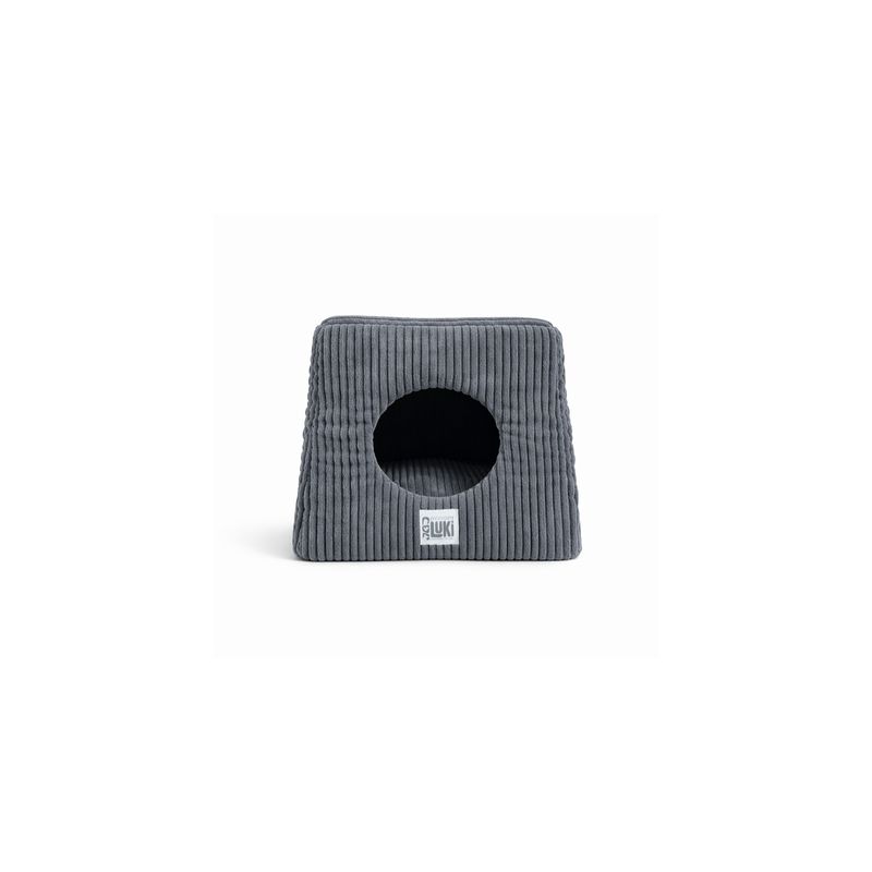 Mon Ami Luki - Refuge forme cube antiderapant velours cotele