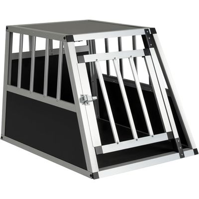 GIANTEX Cage pour Chien avec Porte Verrouillable en Aluminium Anti-Morsure