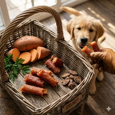 Friandises Cigare avec poulet et Riz Friandises Cigare avec poulet et Riz