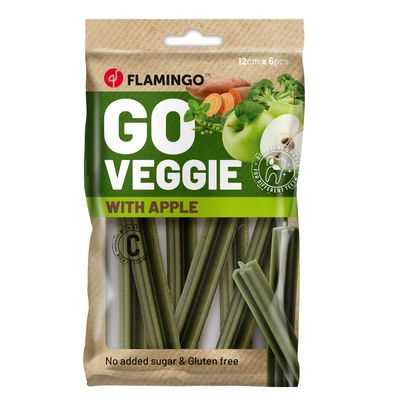 Friandises Veggie Bâton avec pomme Vert