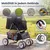 Giantex Zusammenklappbarer Hundewagen Mit Sonnendach Und Getränkehalter