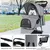 Giantex Faltbarer Haustierbuggy Mit Drei Rädern, Verdeck Und Stauraum Giantex Faltbarer Haustierbuggy Mit Drei Rädern, Verdeck Und Stauraum