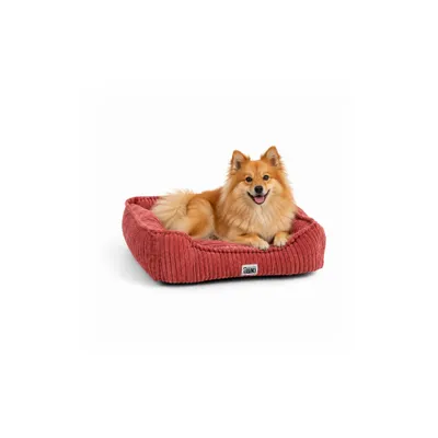 Mon Ami Luki - Panier rectangulaire antiderapant velours cotele