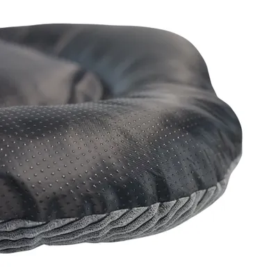 Mon Ami Luki - Coussin ovale antidérapant velours côtelé couleur gris Mon Ami Luki - Coussin ovale antidérapant velours côtelé couleur gris