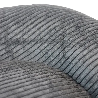 Mon Ami Luki - Coussin ovale antidérapant velours côtelé couleur gris Mon Ami Luki - Coussin ovale antidérapant velours côtelé couleur gris