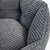Mon Ami Luki - Panier rond antiderapant velours cotele couleur gris Mon Ami Luki - Panier rond antiderapant velours cotele couleur gris