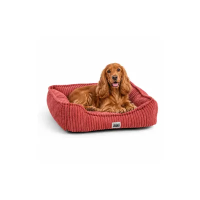 Mon Ami Luki - Panier rectangulaire antiderapant velours cotele