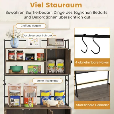 Giantex Multifunktionaler Katzenschrank Mit Katzenklo Und Kratzbereich Giantex Multifunktionaler Katzenschrank Mit Katzenklo Und Kratzbereich