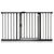Barrière de sécurité 132,6 cm - 139,6 cm, Noir Mat