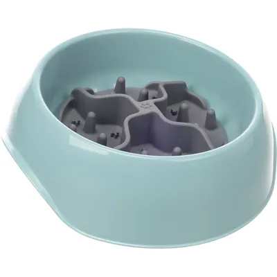Insert Anti-Glouton Woopy Gris Ø 12 cm pour Gamelle Chat et Chien