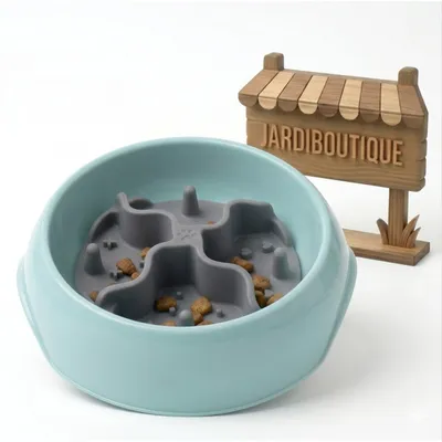 Insert Anti-Glouton Woopy Gris Ø 12 cm pour Gamelle Chat et Chien