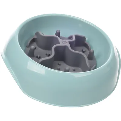 Insert Anti-Glouton Woopy Gris Ø 10 cm pour Gamelle Chat et Chien
