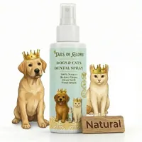 Tails of Glory Spray Dentaire Chien & Chat 100% Naturel, Haleine, Plaque