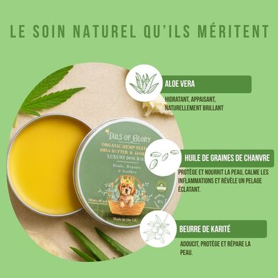 Tails of Glory Baume 100 % naturel : nourrit, répare et protège