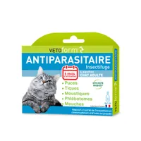 Vétoform Pipettes Antiparasitaires Chat Adulte - Pack Eco