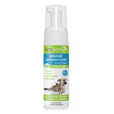 Vétoform Mousse Antiparasitaire Chien & Chat - 150ml
