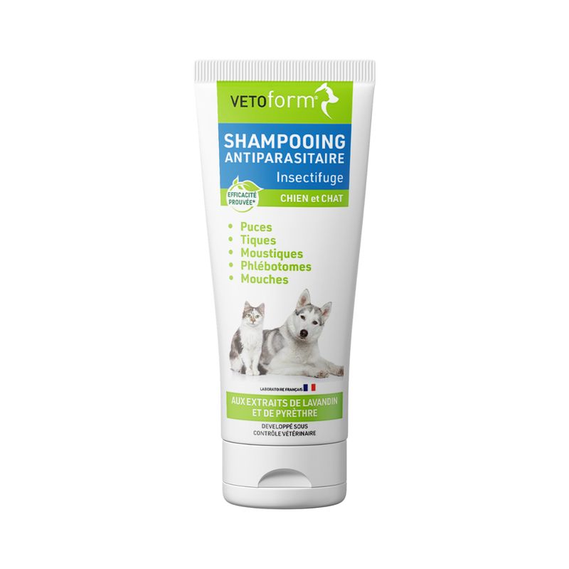 Vétoform Shampooing Antiparasitaire Chien & Chat - 200ml