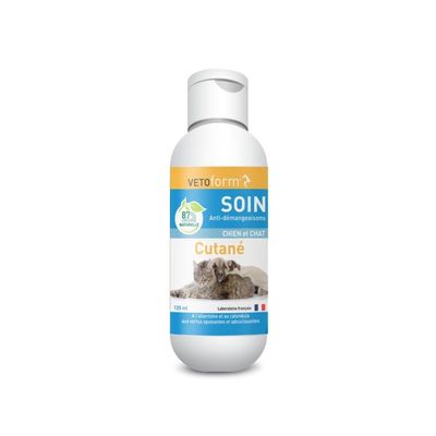 Vétoform Lait Anti-Démangeaison Chien et Chat - Apaisant - 125ml