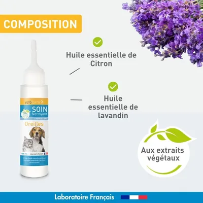 Vétoform Lotion Nettoyante Oreilles Chien et Chat - 100ml