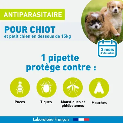 Vétoform Pipettes Antiparasitaires Petit Chien & Chiot - 3 mois