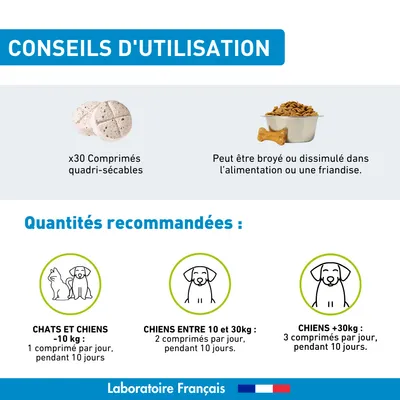Vétoform Probiotiques Chien et Chat - x30 comprimés Vétoform Probiotiques Chien et Chat - x30 comprimés