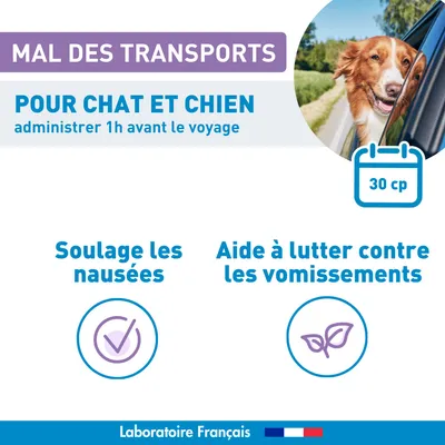 Vétoform Mal des Transports Chien & Chat - x30 comprimés Vétoform Mal des Transports Chien & Chat - x30 comprimés