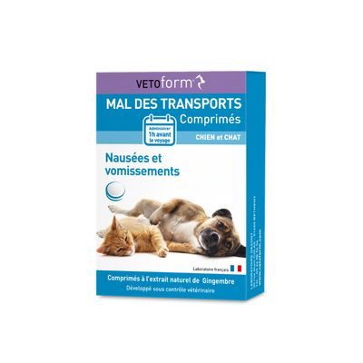 Vétoform Mal des Transports Chien & Chat - x30 comprimés