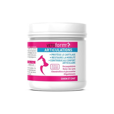 Vétoform Articulations - Complément Alimentaire - Chien et Chat 100gr
