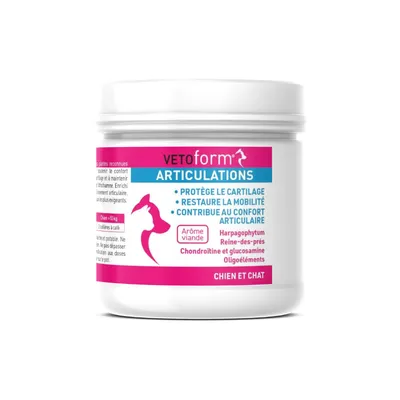 Vétoform Articulations - Complément Alimentaire - Chien et Chat 100gr Vétoform Articulations - Complément Alimentaire - Chien et Chat 100gr