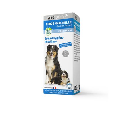 Vétoform Purge Liquide Chien et Chiot - Hygiène Intestinale - 50ml