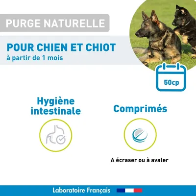 Vétoform Purge Naturelle Chien et Chiot - x50 Comprimés Vétoform Purge Naturelle Chien et Chiot - x50 Comprimés