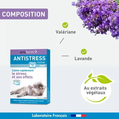 Vétoform Collier Anti-Stress Chat & Chaton - Dès 3 mois