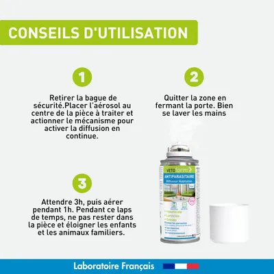 Vétoform Insecticide Habitat Spray Diffuseur 150ml