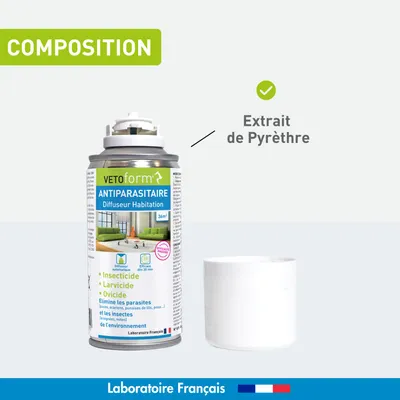 Vétoform Insecticide Habitat Spray Diffuseur 150ml