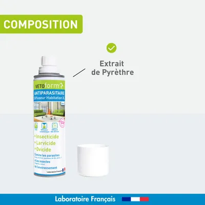 Vétoform Insecticide Habitat Spray Diffuseur Automatique - 250ml