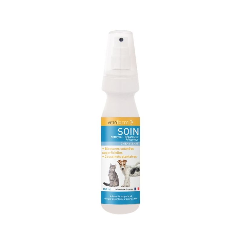 Vétoform Soin Coussinets Chien et Chat - Réparateur et Protecteur - 150ml