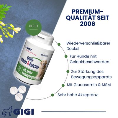 Hunde Gelenke & Knochen Mit MSM & Weihrauchextrakt GIGI VET