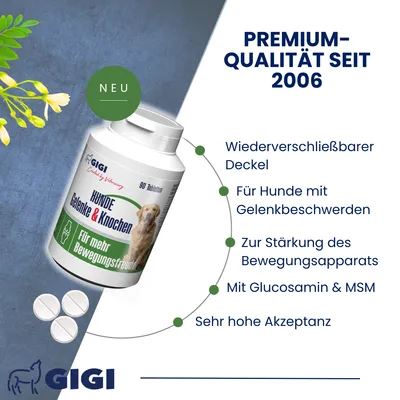 Hunde Gelenke & Knochen Mit MSM & Weihrauchextrakt GIGI VET