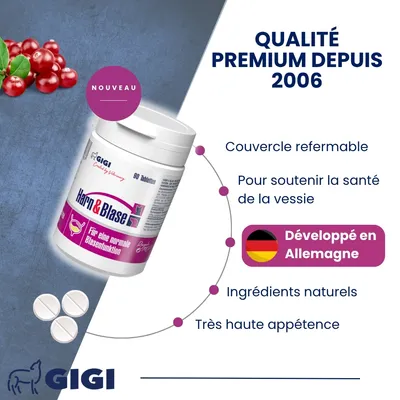 Soutien Vessie & Urinaire Chiens & Chats GIGI VET Soutien Vessie & Urinaire Chiens & Chats GIGI VET