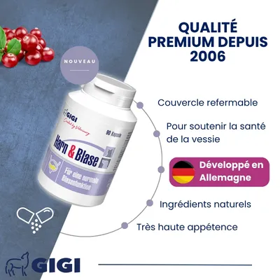 Soutien Vessie & Urinaire Chiens & Chats GIGI VET Soutien Vessie & Urinaire Chiens & Chats GIGI VET