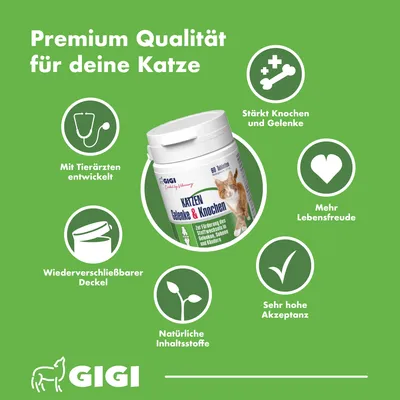 Katzen Gelenke & Knochen Mehr Lebensfreude & Beweglichkeit GIGI VET