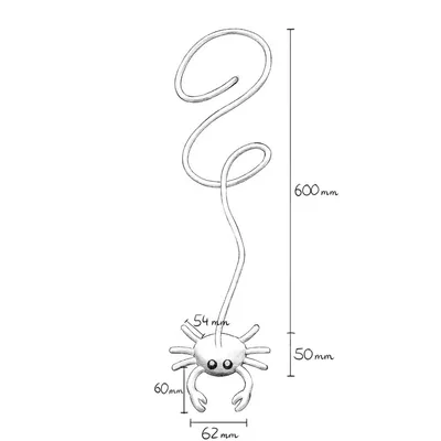 MariGold Jouet crabe pour chat en laine feutrée artisanale Grace