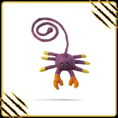 MariGold Peluche crabe pour chat en laine feutrée artisanale Griffe