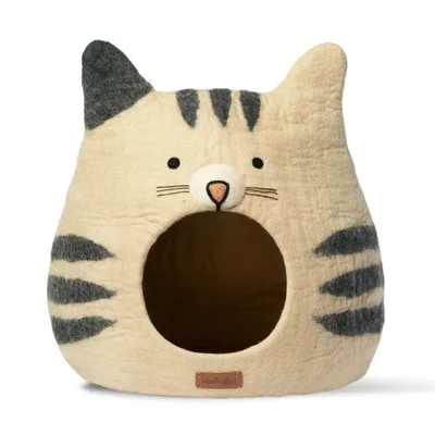 MariGold Grotte pour chat en feutre de laine nordique Yeti