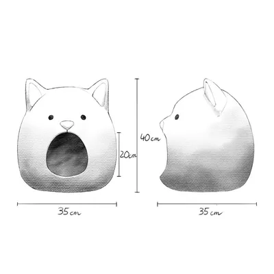 MariGold Grotte pour chat en feutre de laine nordique Yeti