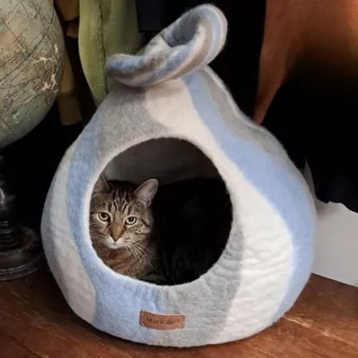 MariGold Niche pour chat en feutre de laine – Wave