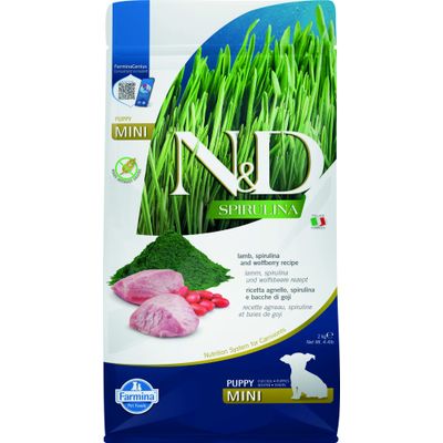 N&D - Nourriture pour chiots - Spirulina Agneau petites races