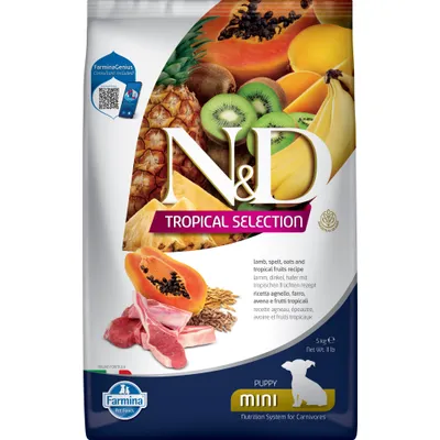 N&D Tropical nourriture pour chiots Agneau petit races 5 kg N&D Tropical nourriture pour chiots Agneau petit races 5 kg