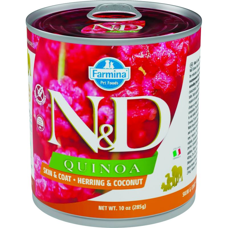 N&D Quinoa Skin & Coat - Alimentation humide - Hareng