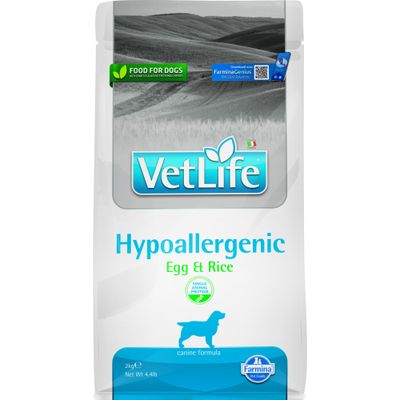 Vet Life - Alimentation diététique - Hypoallergenic Oeuf Riz
